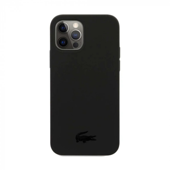 Husa Cover Lacoste Silicon Glossy Printing Logo iPhone 13 Pro Max Albastru