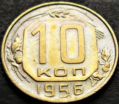 Moneda istorica 10 COPEICI- URSS, anul 1956 *cod 412