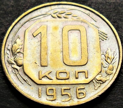 Moneda istorica 10 COPEICI- URSS, anul 1956 *cod 412 foto
