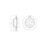 Disc frana VW California T5 Camper, Multivan T5, Multivan V, Touareg, Transporter T5, Transporter T5 Sasiu, Transporter V, diam. 314 mm, OE DI956296