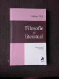 FILOSOFIE SI LITERATURA - ADRIAN NITA (CU DEDICATIE)
