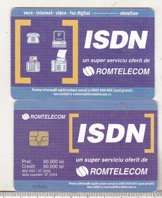 bnk card Cartela telefonica 2002 - ISDN 3 - RO-ROM-0157A foto