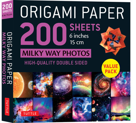 Origami Paper 200 Sheets Milky Way Photos 6&quot;&quot; (15 CM): Tuttle Origami Paper: High-Quality Double Sided Origami Sheets Printed with 12 Different Photog