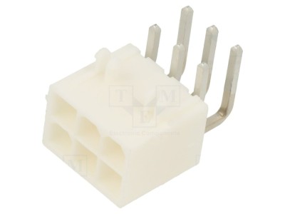 Conector soclu cablu-placă 6 pini aurit foto
