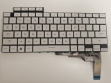 Tastatura Laptop Gaming, Asus, ROG Zephyrus G16 GU605C, GU605CP, GU605CR, GU605CW, iluminata, RGB Per Key, 12 pini, alba, layout US