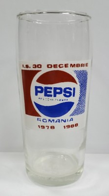 PEPSI, PAHAR DIN STICLA, 1988 foto