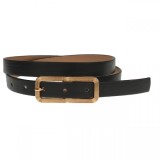 Curea dama, casual-eleganta, din piele ecologica, latime 2 cm, negru - CRD010N, CK LEATHER