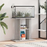 vidaXL Suport acvariu, gri sonoma, 60x30x60 cm, lemn prelucrat