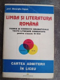 Limba si literatura romana Teorie si exercitii gramaticale- Gheorghe Capsa