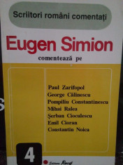 Eugen Simion - Scriitori romani comentati foto