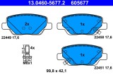 ATE 13.0460-5677.2 set placute frana,frana disc