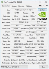 Placa video MSI GeForce GTX 560 Ti Twin Frozr II OC 2GB GDDR5 256-bit