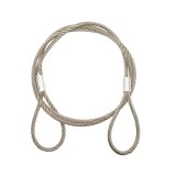 Cablu/sufa troliu ciochinar din otel 6x37 fi 16mm lungime 6m cu 2 ochiuri