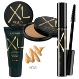 Cumpara ieftin Set ingrijire ten pudra, fond de ten si mascara XL, Revers Peach