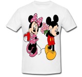 Tricou &quot; Minnie Mouse kiss Mickey Mouse - flori &quot;