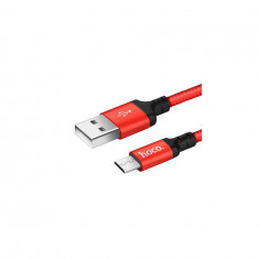 Micro USB la USB 2.0 2A Cablu de date Hoco Premium-Lungime 2 Metri-Culoare Roșu