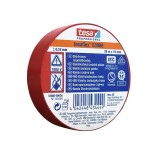 Set 10 buc banda izolatoare Tesa Tesaflex rosie 20 m pentru instalatii electrice