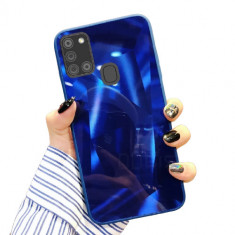 Huse telefon cu textura diamant Samsung Galaxy A21s , Albastru