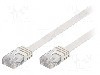 Cablu patch cord, Cat 5e, lungime 1m, U/UTP, Goobay - 93358 foto