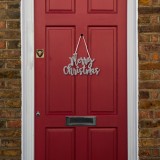 Decor de Craciun - &quot;Merry Christmas&quot; - 20 x 12 cm - argintiu Best CarHome, Oem
