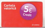 bnk card Romania - Vodafone - reincarcare 5 euro - RO-VOD-REF-0043-??????