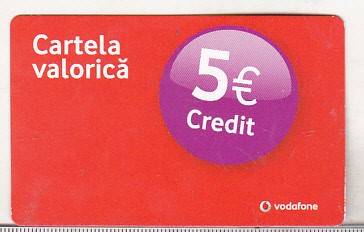 bnk card Romania - Vodafone - reincarcare 5 euro - RO-VOD-REF-0042E