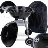 Gratar rotund pe carbuni cu capac, diametru 39 cm, Geko G80512