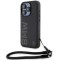 Husa pentru iPhone 15 Pro Max - BMW Signature Leather Wordmark Cord (BMHCP15X23RMRLK) - Black
