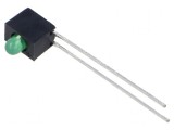 LED 3mm Verde Difuză 2mA 4mcd