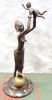 Statueta bronz - Femeie africana cu copil