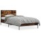 Gossi cadru de pat, stejar fumuriu, 90x190cm, lemn prelucrat si metal