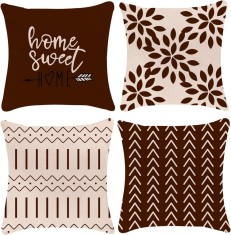 Huse de perna YLL 18x18, Huse de perna pentru canapea, Huse de perna decorative pentru exterior, set de 4 pentru canapea extensibila ?i ma?ina 18x18 i foto