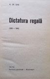 Al. Gh. Savu - Dictatura regala (1970)