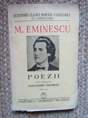 M Eminescu, Poezii, editie de A Colorian, Cugetarea foto