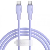 Cablu Date si Incarcare USB-C - USB-C Baseus Pudding, 100W, 1.2m, Mov P10355702511-00