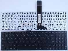 Tastatura laptop Asus K56CM Neagra layout US foto