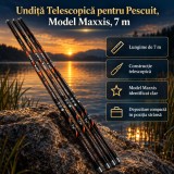 Undiță Telescopică pentru Pescuit, Model Maxxis, 7 m