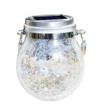 Lampa solara cu LED model glob 11.5 x 14 x 8 cm-Culoare Alb rece