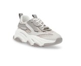 Steve Madden, Pantofi sport cu insertii de plasa Possession-E, Gri, 38, Resigilat, Grad A
