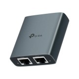 TP Link 1 to 2 Gigabit Ethernet Splitter, 3 10 100 1000 Mbps RJ45 Ports, alimentare USB-C, 5VDC 0.3A