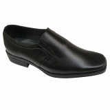 Pantofi lati fara siret din piele naturala 39-45, 40 - 44, Negru