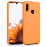 Husa pentru Huawei P Smart (2019), Silicon, Portocaliu, 47824.150, Carcasa, Kwmobile