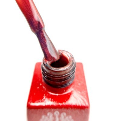 Ojă semipermanentă ochi de pisică Cherry Red Cat Eye Global Fashion, 8ml, 004 foto