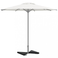 Plăci cu greutate umbrelă 2 buc Granit Negru Triunghiular 14 kg foto