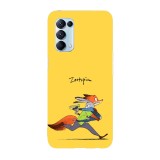 Husa compatibila cu Oppo A55, Viceversa, model Judy stop be agressive Zootopia, Silicon, TPU, Transparent, Carcasa