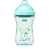 Chicco Advanced Cup 12m+ cană pentru antrenament cu pai Teal 266 ml