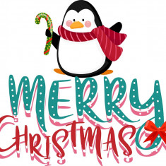 Sticker decorativ, Merry Christmas , Multicolo, 65 cm, 4936ST-1