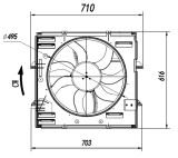 NRF 47921 Ventilator, radiator