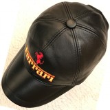 Sapca Neagra Piele Unisex Reglabila Barbati Dama Toamna Iarna