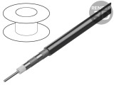 Cablu coaxial RG6 1x18AWG CCS PVC negru 305m
